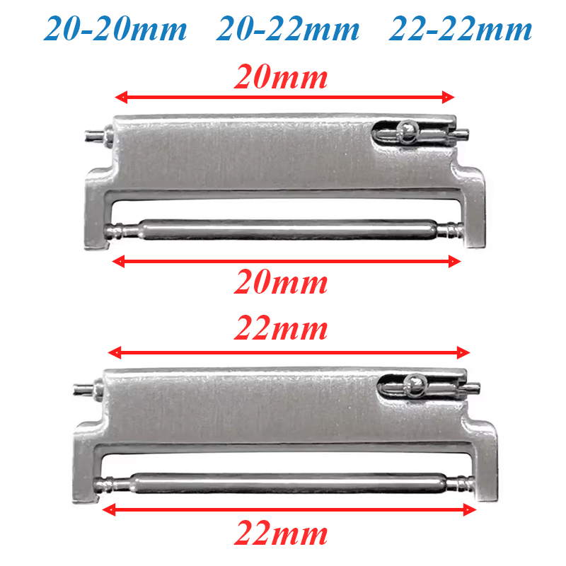 Watch Band Connector - 2 buah adaptor pita jam 20mm