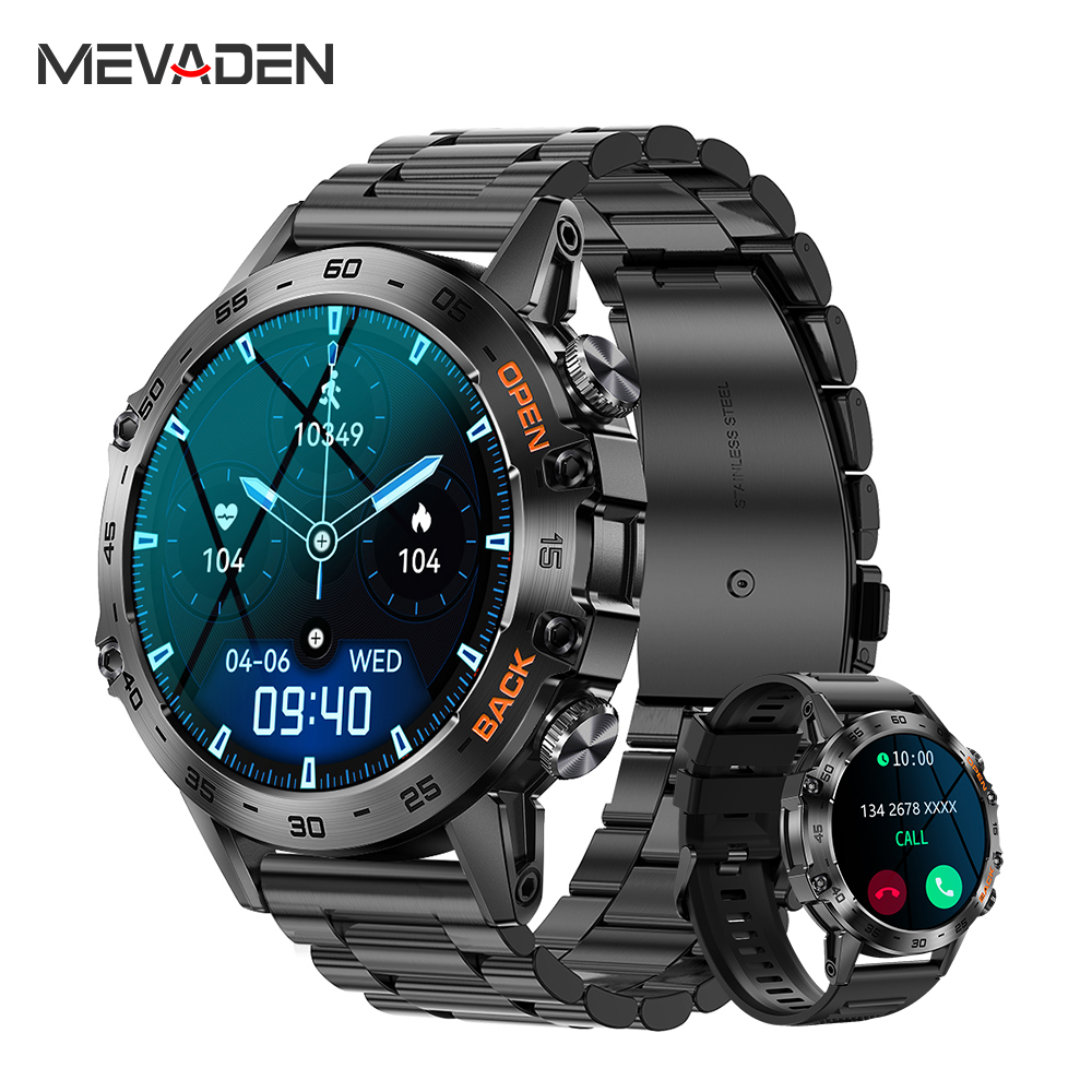 Smartwatch Faces - MEVADEN Steel 1.39 inci Jam Tangan