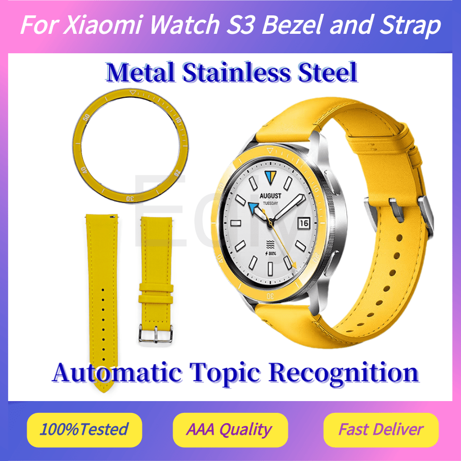 Xiaomi Smartwatch S3 Accessories - Bezel dan Tali Jam Tangan Xiaomi