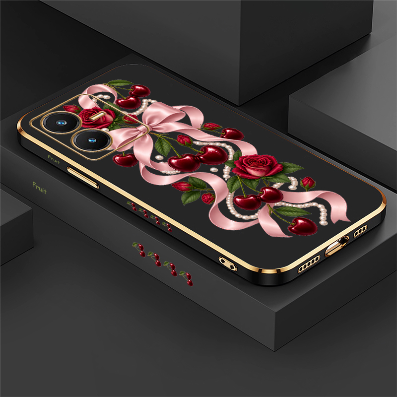 Vivo Y28 - Casing Bow Cherry Untuk Vivo Y28