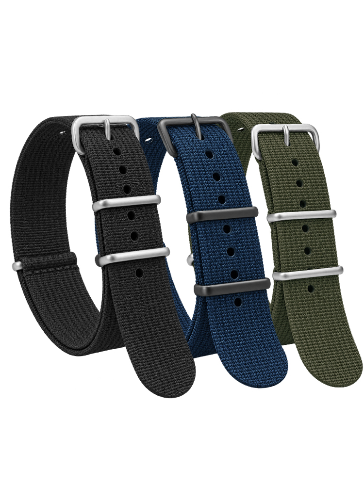 Nylon Nato Strap - Tali Nilon Bergaris untuk Pengganti Kain