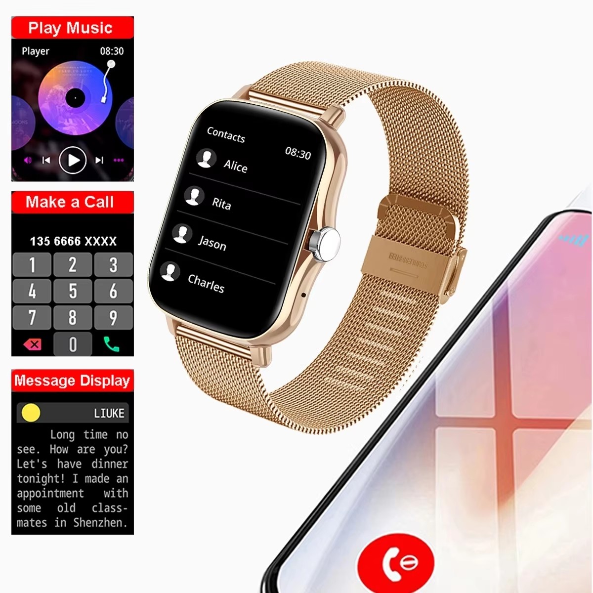 Jam tangan pintar tahan air 1. - Smartwatch Instagram ulasan dan harga