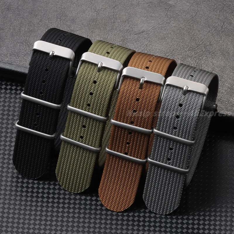 Tali jam nilon Ribbed 18mm 20m - Nylon Nato Strap ulasan dan harga