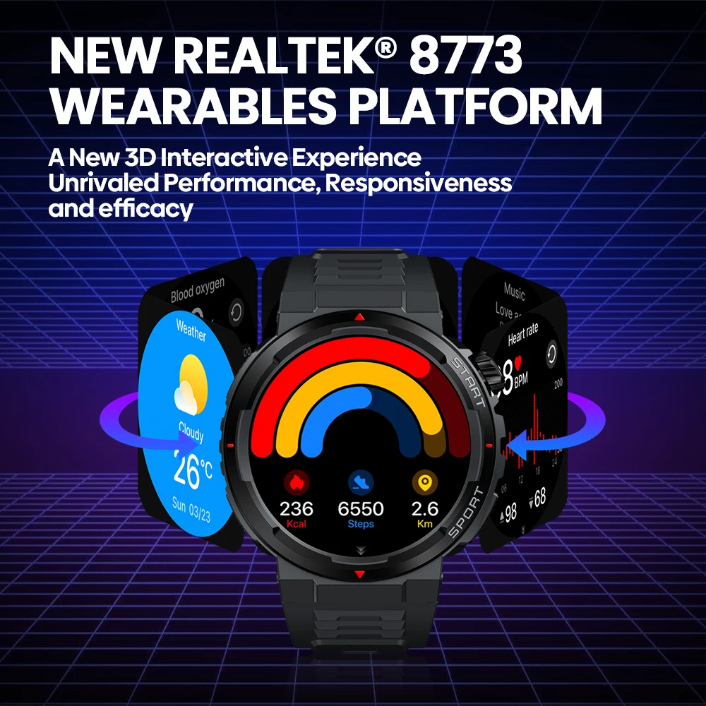 Zeblaze Ares 3 Plus jam tangan - Smartwatch Faces ulasan dan harga