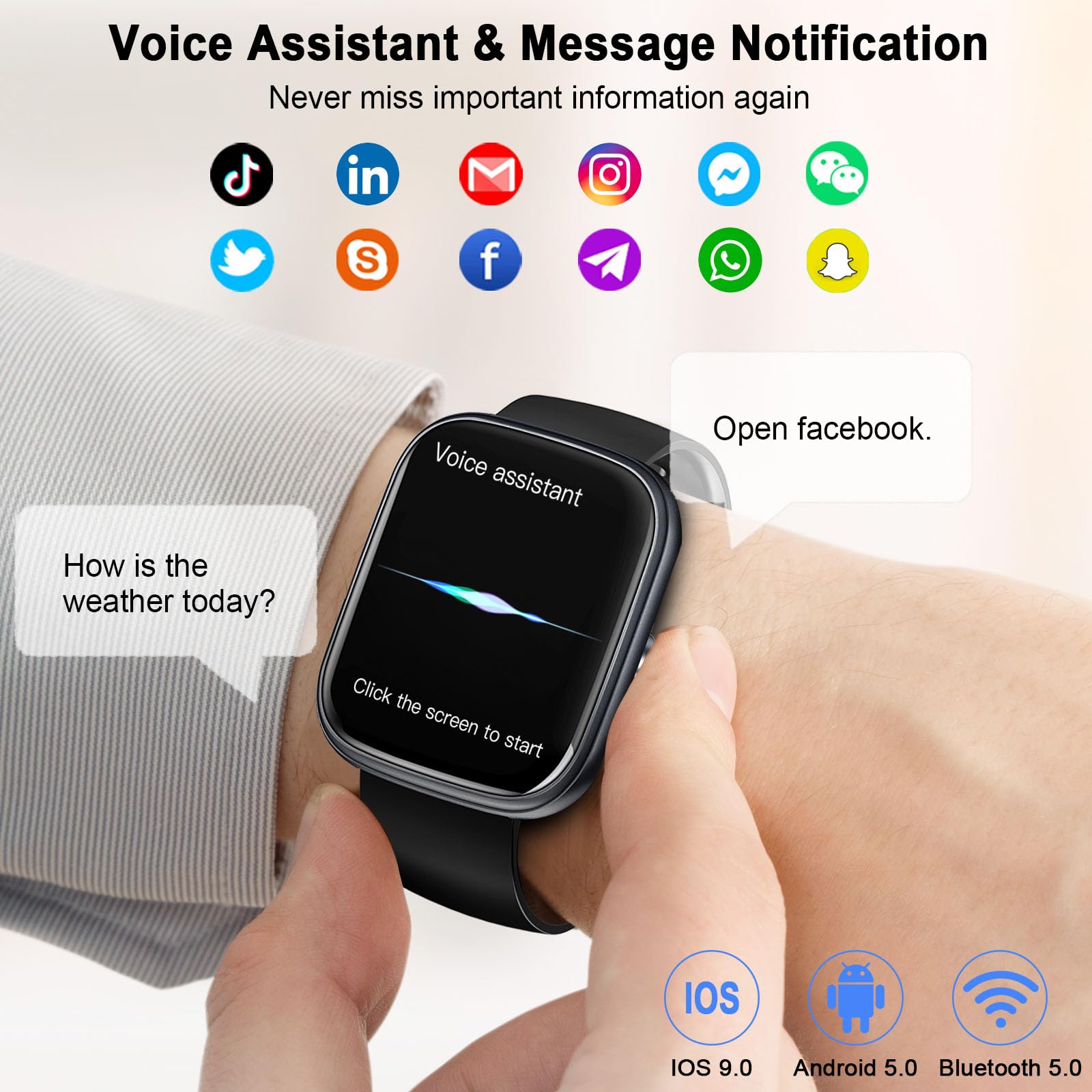 Jam tangan pintar, jam tangan  - Smartwatch Instagram ulasan dan harga