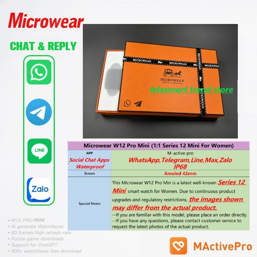 Jam Tangan Pintar Microwear W1 - Smartwatch M Active ulasan dan harga
